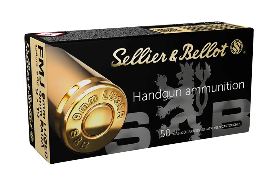 Sellier&Bellot 124 gr, FMJ