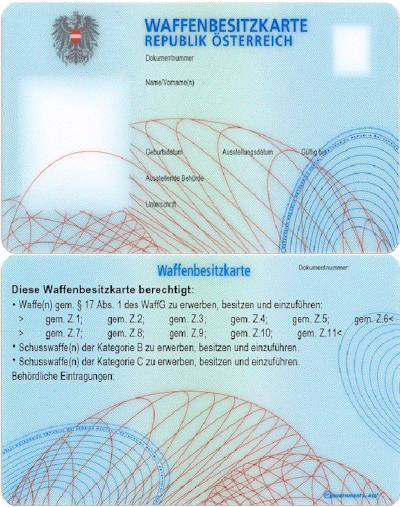 Waffenbesitzkarte